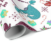 Wo sind meine Gnome? Holiday Gnome Geschenkpapier (Rolleneckpunkt)