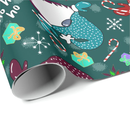 Wo sind meine Gnome? Wintergreen Christmas Gnome Geschenkpapier (Rolleneckpunkt)
