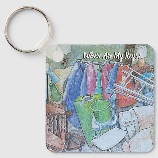 Wo sind meine Schlüssel? Got Schlüsselanhänger (Vorderseite)