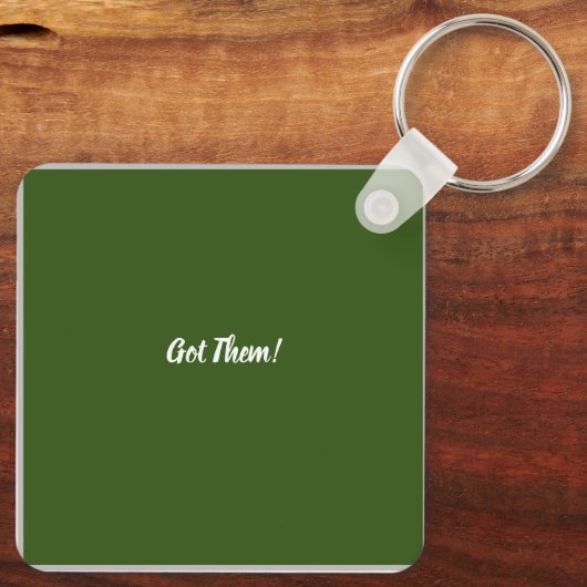 Wo sind meine Schlüssel? Got Schlüsselanhänger (Rückseite)