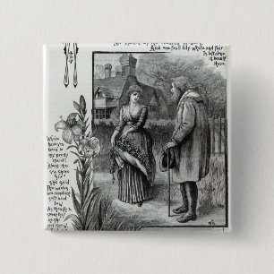 Wo sind Sie zu meinem hübschen Mädchen gewesen? Button