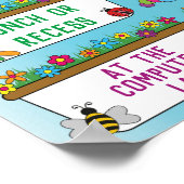 Wo sind wir im Klassenzimmer? Poster (Ecke)