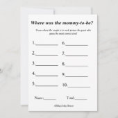 Wo sind wir Mut zu werden Theme Spiel Baby l Dusch Ankündigung (Vorderseite)