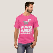 Wo Skunk Lover Funny Skunks Spaß T-Shirt (Vorne ganz)