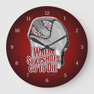 Wo Slapshots zu Die gehen (Hockey) Große Uhr