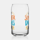 Wo Sommerträume ins tropische Paradies eintauchen Dosenglas (Links)