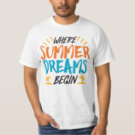 Wo Sommerträume ins tropische Paradies eintauchen T-Shirt