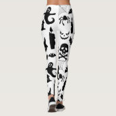 Wo Spooky auf Raffinesse trifft, Halloween-Thema Leggings (Rückseite)