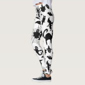 Wo Spooky auf Raffinesse trifft, Halloween-Thema Leggings (Links)