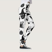 Wo Spooky auf Raffinesse trifft, Halloween-Thema Leggings (Rechts)