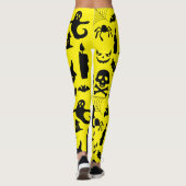 Wo Spooky auf Raffinesse trifft, Halloween-Thema Leggings (Rückseite)