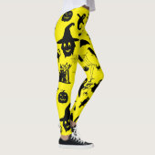 Wo Spooky auf Raffinesse trifft, Halloween-Thema Leggings (Rechts)