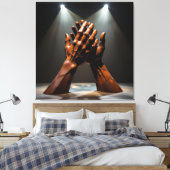 „Wo Stahl den Geist umarmt“ Leinwanddruck (Insitu (Schlafzimmer))