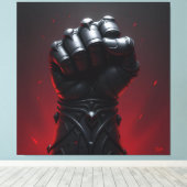 „Wo Stahl den Geist umarmt“ Leinwanddruck (Insitu (Holzboden))