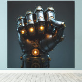 „Wo Stahl den Geist umarmt“ Leinwanddruck (Insitu (Holzboden))