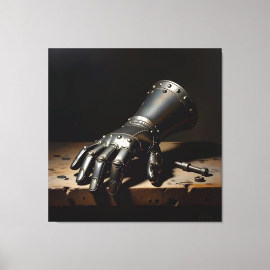 „Wo Stahl den Geist umarmt“ Leinwanddruck (Vorderseite)