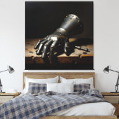 „Wo Stahl den Geist umarmt“ Leinwanddruck (Insitu (Schlafzimmer))