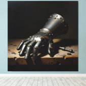 „Wo Stahl den Geist umarmt“ Leinwanddruck (Insitu (Holzboden))