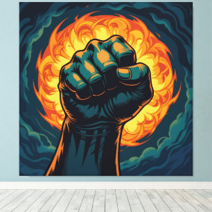 „Wo Stahl den Geist umarmt“ Leinwanddruck