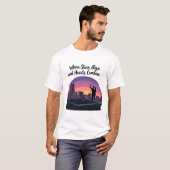 Wo Sterne ausrichten - Big City Romantic Skyline T-Shirt (Vorne ganz)