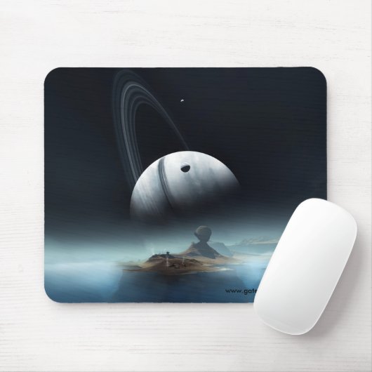 Wo still, flüstert Wasser - Mousepad (Mit Mouse)