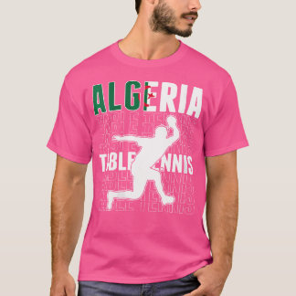 Wo Stolz Algerien Tischtennis Liebhaber Jersey Alg T-Shirt