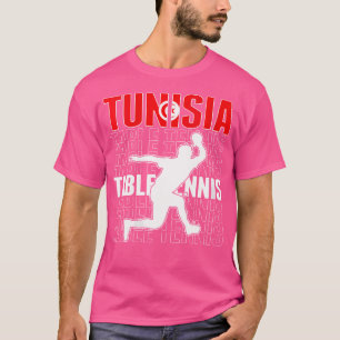 Wo Stolz Tunesien Tischtennis Liebhaber Jersey Tun T-Shirt
