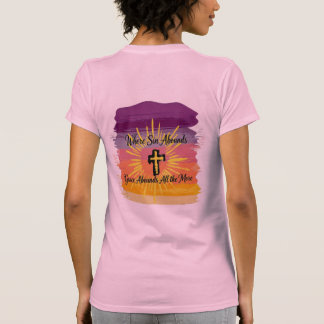 Wo Sünde Überhandnimmt Kreuz Sonnenuntergang Schri T-Shirt