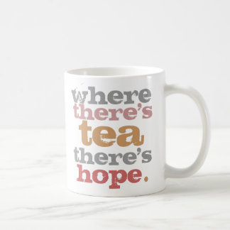 wo Tee ist, gibt es Hoffnung Tasse