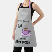 Wo Tee ist Hoffnung, Pink Becher, Name Schürze (InSitu)