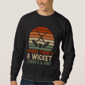Wo Thereu2019s ein Wicket Thereu2019s a Way Croqu Sweatshirt (Vorderseite)