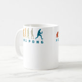 Wo Tischtennis-Evolution von Ping Pong Kaffeetasse (Vorderseite Links)