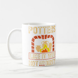 Wo Töpferei-Brennofen Lustiger Keramik-Künstler-Tö Kaffeetasse