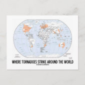 Wo Tornados um die Welt streiten (Karte) Postkarte (Vorderseite)