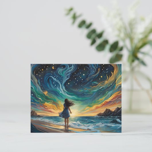 Wo Träume hingehen Postkarte (Stehend Vorderseite)