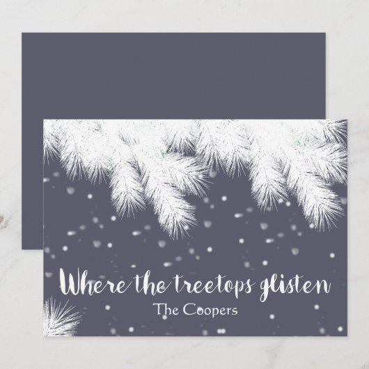 Wo Treetops Weihnachten hinzufügen Ihren Namen (Vorne/Hinten)