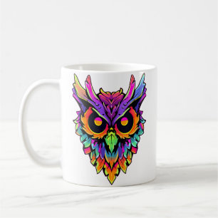 Wo Trippy Tech Owl Edm Festival Rave Kaffeetasse