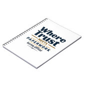 Wo Trust trifft Paperwork - Escrow Officer Notizblock (Linke Seite)