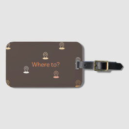 Wo und wo? mit Ihnen sind hier Symbole Gepäckanhänger