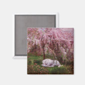 Wo Unicorns Dream Art Magnet (Vorderseite/Rückseite)