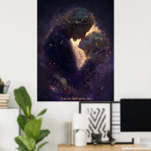 Wo unser Licht die Sterne trifft Poster (Heimbüro)