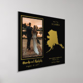 Wo unsere Reise beginnt Alaska Hochzeit Foto Foliendrucke (Ablage )