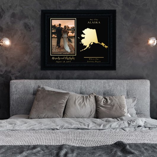 Wo unsere Reise beginnt Alaska Hochzeit Foto Foliendrucke