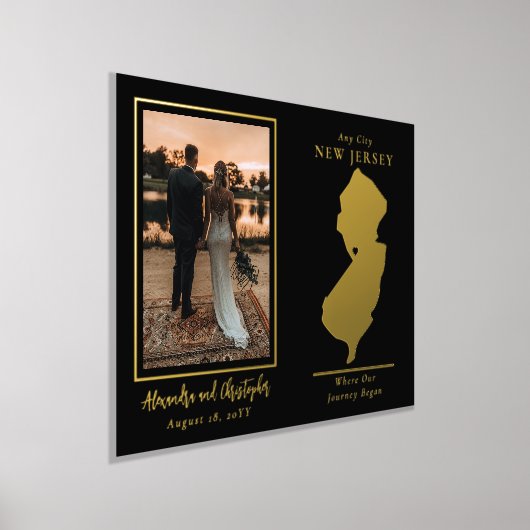 Wo unsere Reise New Jersey Wedding Foto beginnt Foliendrucke (Ablage )