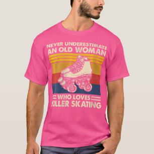 Wo Unterschätze Nie Eine Alte Frau Liebt Roller S T-Shirt