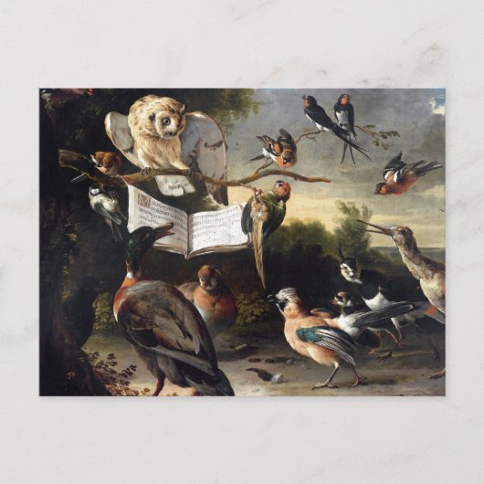 Wo Vogelgesänge herkommen Postkarte (Vorderseite)