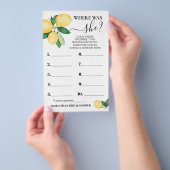 Wo war die Brautparty-Karte von She Lemons? Flyer (Handgriff)