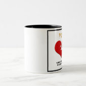 Wo war ich Kaffee-Schläger Stil A Zweifarbige Tasse (Mittel)