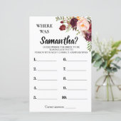 Wo war ihr Brautparty Englisch Spanisch? (Stehend Vorderseite)