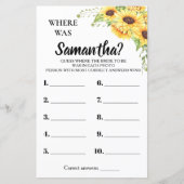 Wo war ihr Brautparty Englisch Spanisch? (Vorderseite)